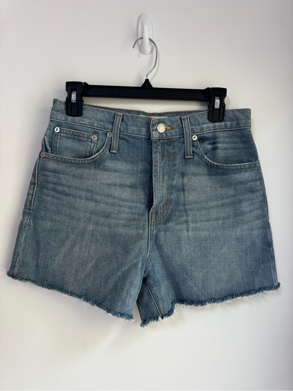 NWOT Madewell The Perfect Jean Short Faded Blue High-Rise Jean Shorts Size 26